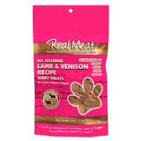 The Real Meat Lamb & Venison Jerky Treats 4oz The Real Meat Lamb & Venison Jerky Treats 4oz