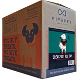 GIVEPET BREAKFAST ALL DAY DOG TREATS case of treats