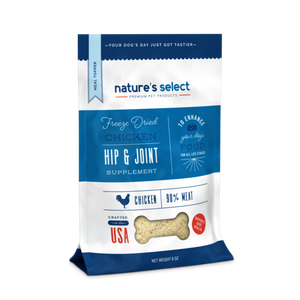 Nature's Select Chicken Hip and Joint Powder Supplement front of bag