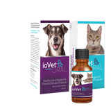 ioVet™ Oral Water Supplement promotes healthy gums and fresher breath!