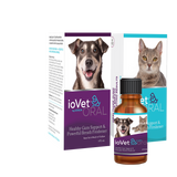 ioVet™ Oral Pet Water Additive ioVet™ Oral Water Supplement promotes healthy gums and fresher breath!