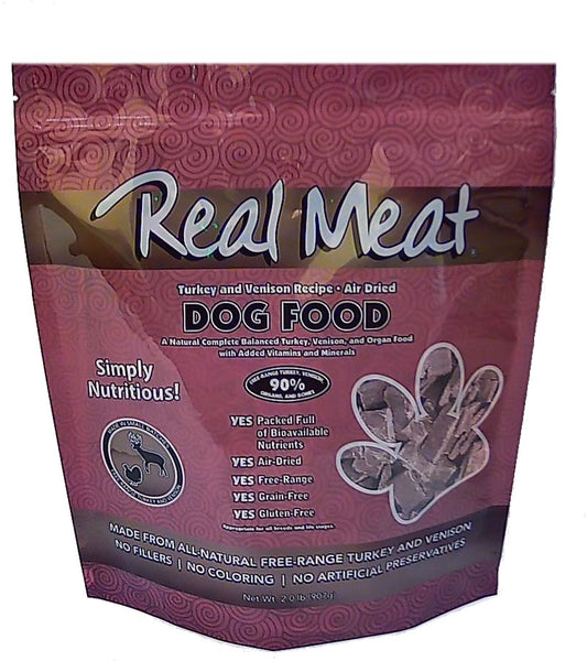 The Real Meat Company 90% Turkey and Venison Air-Dried Dog Food