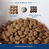 Range Hearty Recipe - Grain Free Beef Grain Free Range Hearty Recipe kibble size detail