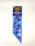 Doggie Dannas Doggie Dannas blue with white starred blue stars and red and white breast cancer emblem print bandana