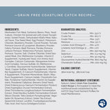 Coastline Catch Recipe - Grain Free White Fish ingredient list and Guaranteed analysis