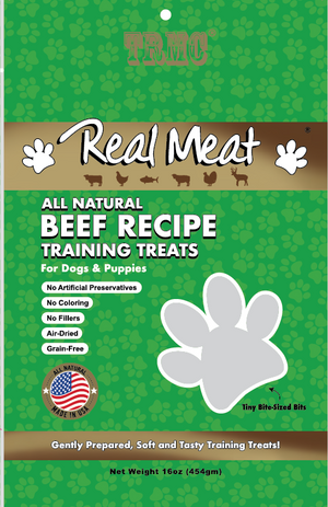 beef recipe training dog treats 16 oz bag front
