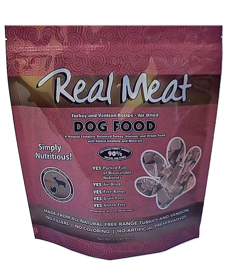 The Real Meat Company 90% Turkey and Venison Air-Dried Dog Food